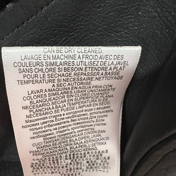 BCBGMAXAZRIA Vegan leather & lace flare dress, NWT - Picture 7 of 9